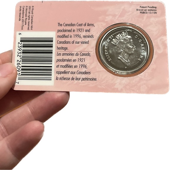 🎈$10 add on - 2001 - CANADA 50 Cents - P Specimen - SEALED Card - Picture 2 of 2